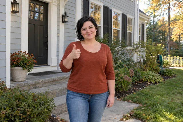 Person giving a thumbs up